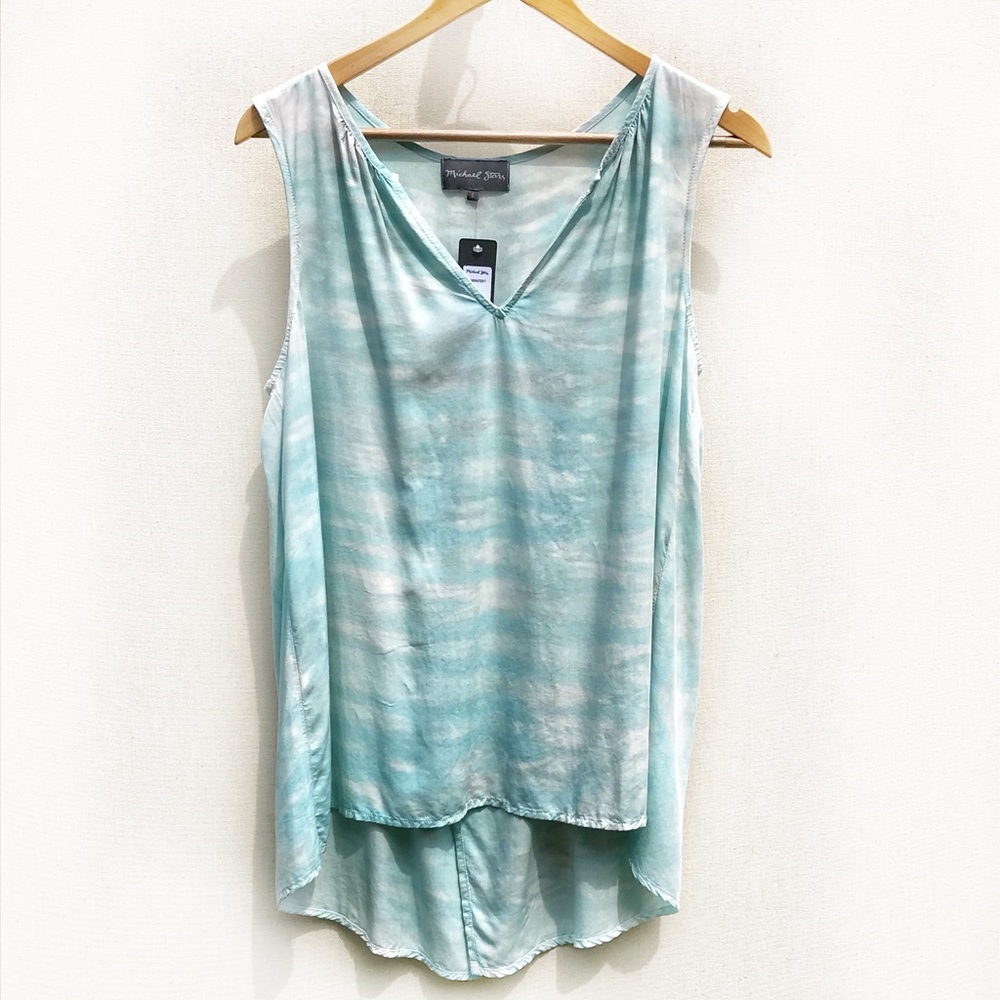 NWT Michael Stars sleeveless split back tunic/top